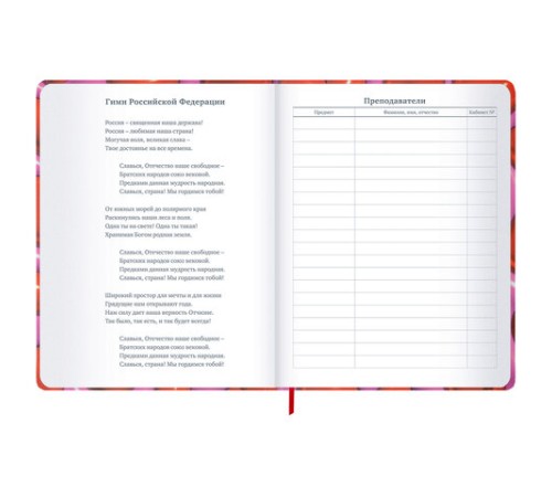 Дневник 1-11 класс 48 л., твердый, BRAUBERG, матовая ламинация, резинка, закладка-ляссе, с подсказом, 