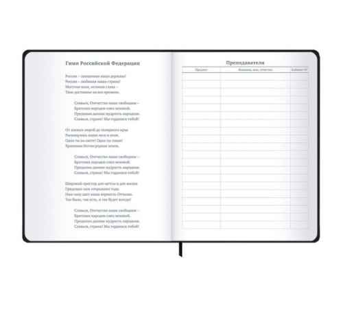 Дневник 1-11 класс 48 л., твердый, BRAUBERG, матовая ламинация, резинка, закладка-ляссе, с подсказом, 