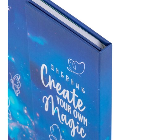 Дневник 1-11 класс 48 л., твердый, BRAUBERG, матовая ламинация, магнитный клапан, закладка-ляссе, с подсказом, 