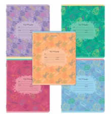 Тетрадь 12 л. BRAUBERG клетка, обложка картон, ПАТТЕРН, 107267