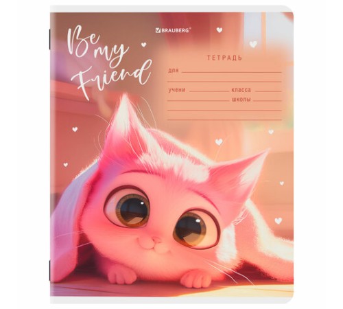 Тетрадь 12 л. BRAUBERG клетка, обложка картон, МИКС-1, 107268