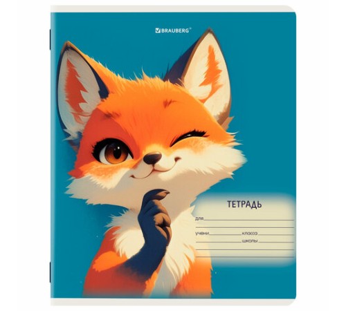 Тетрадь 12 л. BRAUBERG клетка, обложка картон, МИКС-1, 107268