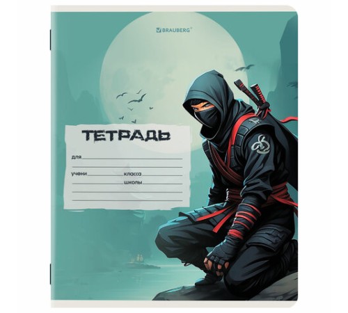 Тетрадь 12 л. BRAUBERG клетка, обложка картон, МИКС-3, 107270