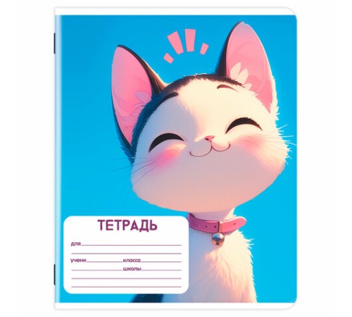 Тетрадь 12 л. ЮНЛАНДИЯ, клетка, обложка картон, МИКС-2, 107273