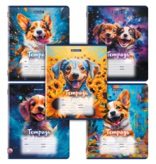 Тетрадь 12 л. BRAUBERG линия, обложка картон, DOGS, 107281