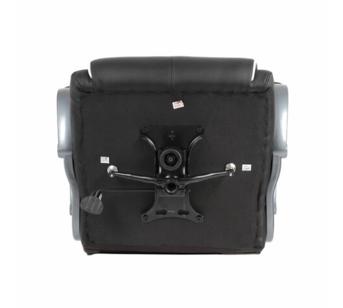 Кресло офисное BRABIX PREMIUM "Strong HD-009", НАГРУЗКА до 200 кг, экокожа черная, ткань серая, 531945