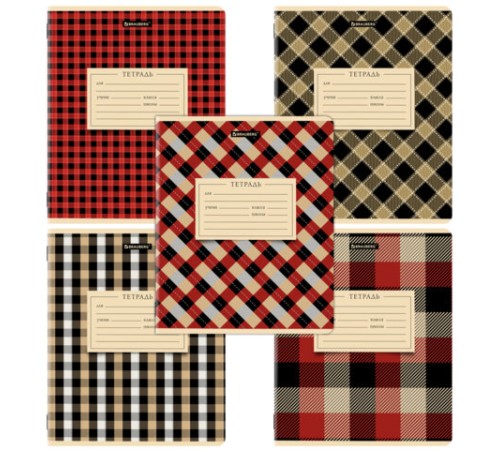 Тетрадь 12 л. BRAUBERG линия, обложка картон, CLASSIC TEXTURE, 107284