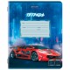Тетрадь 18 л. BRAUBERG, клетка, обложка картон, SPORT CARS, 107298
