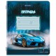 Тетрадь 18 л. BRAUBERG, клетка, обложка картон, SPORT CARS, 107298