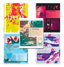 Тетрадь 18 л. ЮНЛАНДИЯ линия, обложка картон, STREET STYLE, 107303