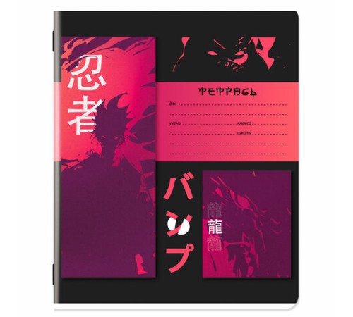 Тетрадь 18 л. ЮНЛАНДИЯ линия, обложка картон, STREET STYLE, 107303