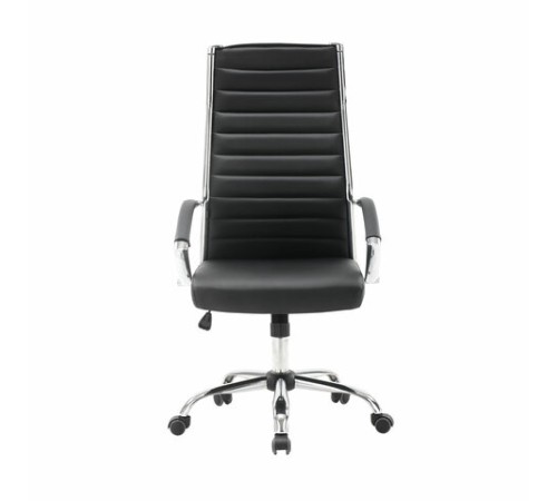 Кресло офисное BRABIX "Style EX-528", экокожа, хром, черное, 531947 Кресло офисное BRABIX "Style EX-528", экокожа, хром, черное, 531947