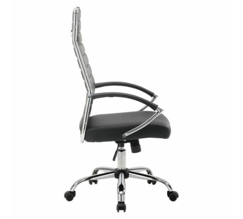 Кресло офисное BRABIX "Style EX-528", экокожа, хром, черное, 531947 Кресло офисное BRABIX "Style EX-528", экокожа, хром, черное, 531947