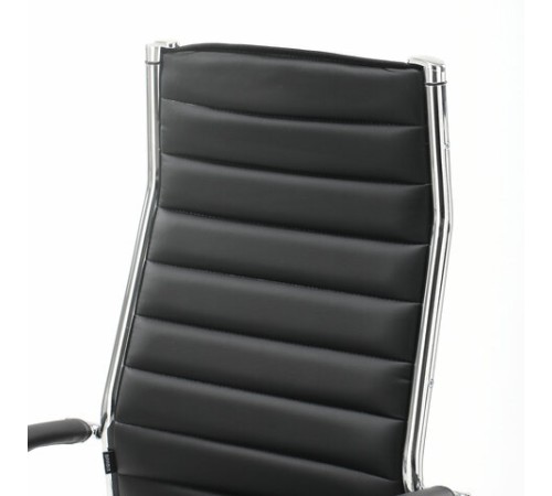 Кресло офисное BRABIX "Style EX-528", экокожа, хром, черное, 531947 Кресло офисное BRABIX "Style EX-528", экокожа, хром, черное, 531947