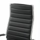 Кресло офисное BRABIX "Style EX-528", экокожа, хром, черное, 531947