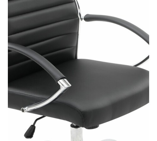 Кресло офисное BRABIX "Style EX-528", экокожа, хром, черное, 531947 Кресло офисное BRABIX "Style EX-528", экокожа, хром, черное, 531947