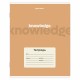 Тетрадь 24 л. BRAUBERG клетка, обложка картон, KNOWLEDGE, 107305