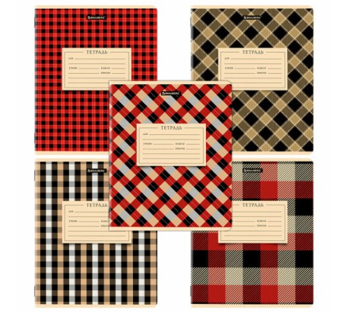 Тетрадь 24 л. BRAUBERG клетка, обложка картон, CLASSIC TEXTURE, 107306