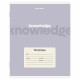 Тетрадь 24 л. BRAUBERG, линия, обложка картон, KNOWLEDGE, 107309
