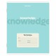 Тетрадь 24 л. BRAUBERG, линия, обложка картон, KNOWLEDGE, 107309