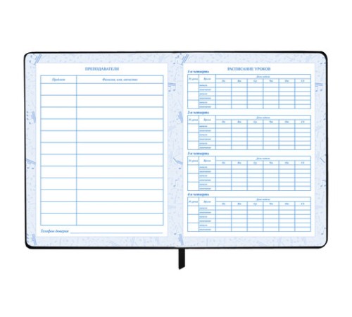 Дневник для музыкальной школы 170х215 мм, 48 л., обложка кожзам твердая, фольга, BRAUBERG, справочный материал, МУЗЫКАНТЫ, 107366