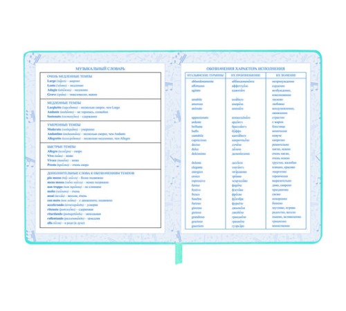Дневник для музыкальной школы 170х215 мм, 48 л., обложка кожзам твердая, фольга, BRAUBERG, справочный материал, КОТИК, 107367