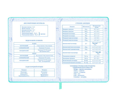 Дневник для музыкальной школы 170х215 мм, 48 л., обложка кожзам твердая, фольга, BRAUBERG, справочный материал, КОТИК, 107367