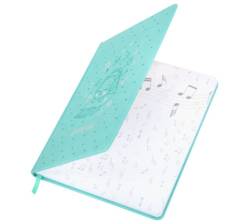 Дневник для музыкальной школы 170х215 мм, 48 л., обложка кожзам твердая, фольга, BRAUBERG, справочный материал, КОТИК, 107367