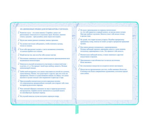 Дневник для музыкальной школы 170х215 мм, 48 л., обложка кожзам твердая, фольга, BRAUBERG, справочный материал, КОТИК, 107367