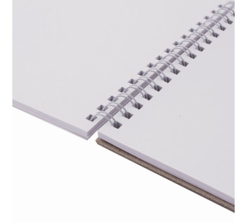 Скетчбук, белая бумага 120 г/м2, 145х205 мм, 40 л., гребень, жёсткая подложка, BRAUBERG ART DEBUT, 110988