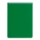 Блокнот А5 146х205 мм, 60 л., гребень, перфорация на отрыв, лакированный, BRAUBERG, Зеленый, 111272
