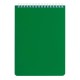 Блокнот А5 146х205 мм, 60 л., гребень, перфорация на отрыв, лакированный, BRAUBERG, Зеленый, 111272
