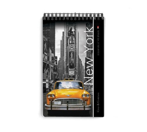 Блокнот А5, 40 л., гребень, ламинированный картон, клетка, Альт, 