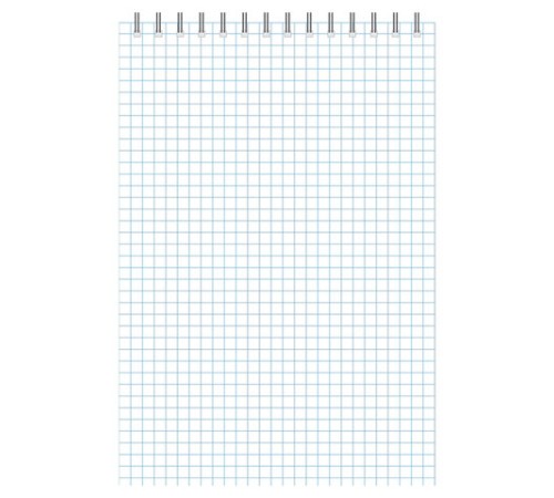 Блокнот А5, 40 л., гребень, ламинированный картон, клетка, Альт, 