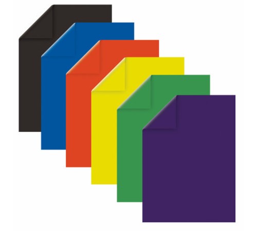 Картон цветной БОЛЬШОЙ А3, 2-сторонний МЕЛОВАННЫЙ, 6 листов, 6 цветов, ОСТРОВ СОКРОВИЩ, 111317