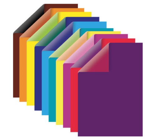 Картон цветной А4 2-цветный МЕЛОВАННЫЙ, 10 листов, 20 цветов, в папке, ОСТРОВ СОКРОВИЩ, 200х290 мм, 111320