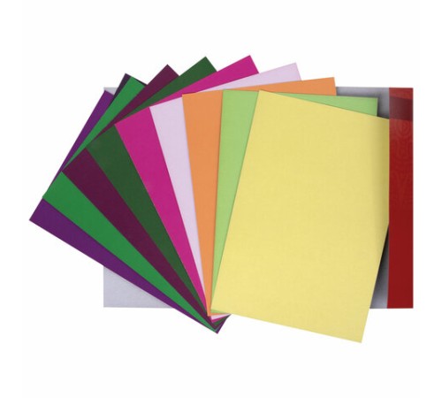 Картон цветной А4 2-цветный МЕЛОВАННЫЙ, 10 листов, 20 цветов, в папке, ОСТРОВ СОКРОВИЩ, 200х290 мм, 111320