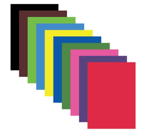 Картон цветной МАЛОГО ФОРМАТА, А5 немелованный (матовый), 10 л., 10 цветов, склейка, ЮНЛАНДИЯ, 145х200 мм, 