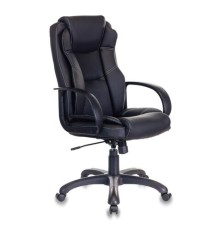 Кресло офисное CH-839/BLACK, экокожа, черное