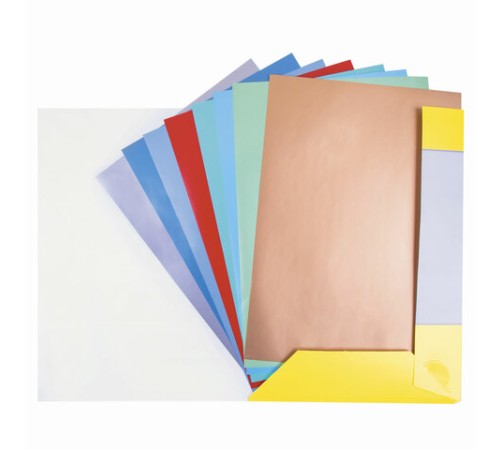 Цветная бумага А4 МЕЛОВАННАЯ ПЕРЛАМУТРОВАЯ, 8 листов 8 цветов, в папке, ЮНЛАНДИЯ, 200х290 мм, 