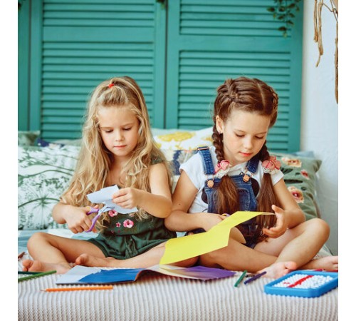 Цветная бумага А4 2-сторонняя офсетная, 16 листов 16 цветов, на скобе, ЮНЛАНДИЯ, 200х280 мм, 