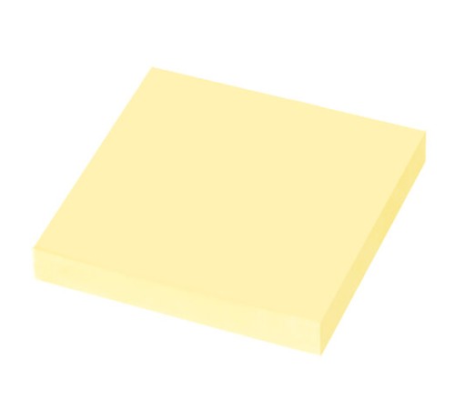 Блок самоклеящийся (стикеры) ЮНЛАНДИЯ 76х76 мм, 100 листов, желтый, 111347