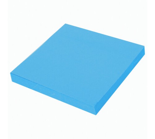 Блок самоклеящийся (стикеры) BRAUBERG НЕОНОВЫЙ 76х76 мм, 90 листов, голубой, 111348