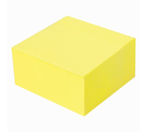 Блок самоклеящийся (стикеры) BRAUBERG НЕОНОВЫЙ 76х76 мм, 400 листов, желтый, 111352