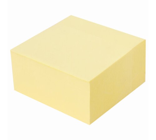 Блок самоклеящийся (стикеры) BRAUBERG 76х76 мм, 400 листов, желтый, 111353
