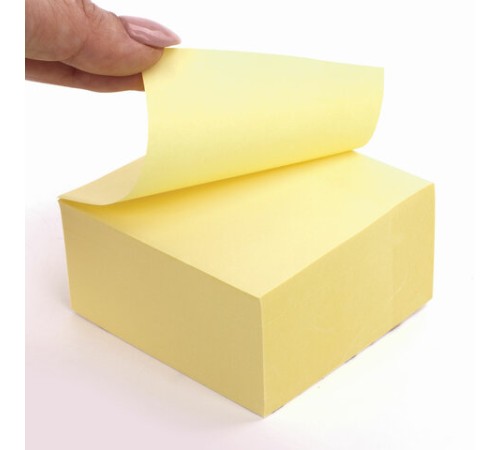 Блок самоклеящийся (стикеры) BRAUBERG 76х76 мм, 400 листов, желтый, 111353