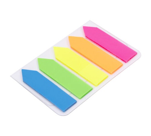 Закладки клейкие неоновые STAFF 