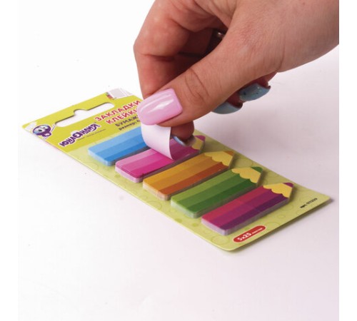 Закладки клейкие ЮНЛАНДИЯ бумажные 