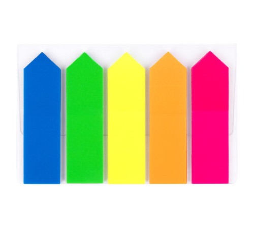 Закладки клейкие неоновые BRAUBERG 