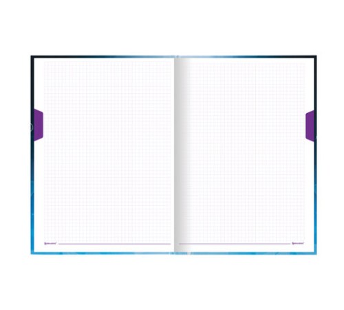 Блокнот БОЛЬШОЙ ФОРМАТ (215х295 мм) А4, 128 л., твердый, клетка, блок 4 цвета, BRAUBERG, 